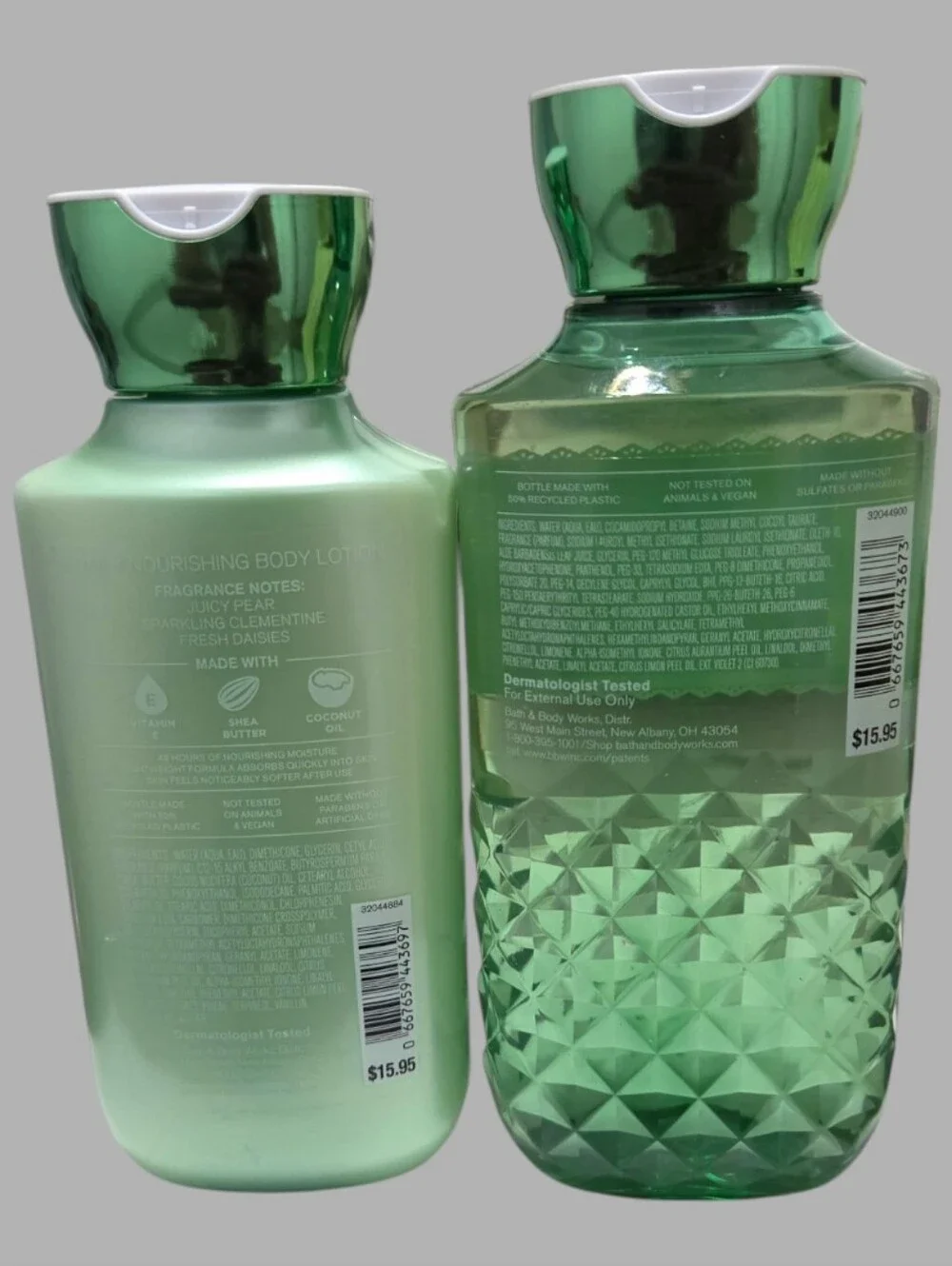 Bath & Body Works Ladie's Gingham Fresh Body Wash & Lotion Set